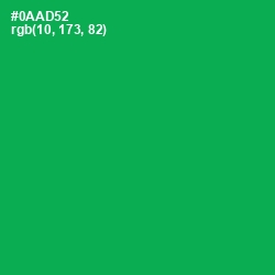 #0AAD52 - Green Haze Color Image