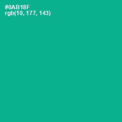 #0AB18F - Persian Green Color Image