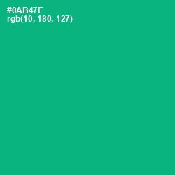 #0AB47F - Jade Color Image