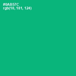 #0AB57C - Jade Color Image