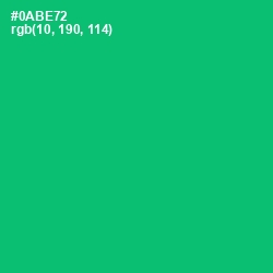 #0ABE72 - Jade Color Image