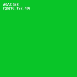 #0AC528 - Green Color Image