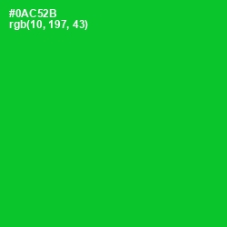 #0AC52B - Green Color Image