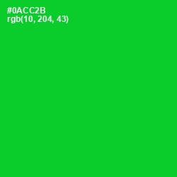 #0ACC2B - Green Color Image