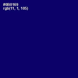 #0B0169 - Arapawa Color Image