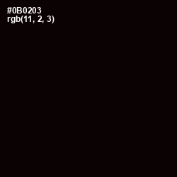 #0B0203 - Black Color Image