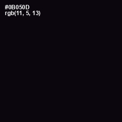 #0B050D - Cod Gray Color Image