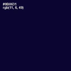 #0B0631 - Black Rock Color Image