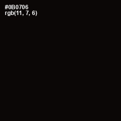 #0B0706 - Cod Gray Color Image