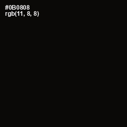 #0B0808 - Cod Gray Color Image