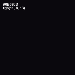 #0B080D - Cod Gray Color Image