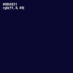 #0B0831 - Black Rock Color Image