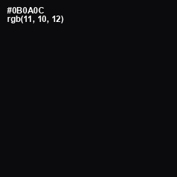 #0B0A0C - Cod Gray Color Image
