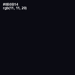 #0B0B14 - Cinder Color Image