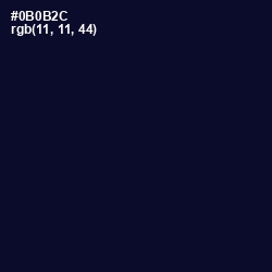 #0B0B2C - Black Rock Color Image