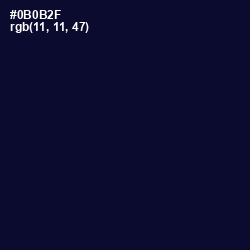 #0B0B2F - Black Rock Color Image