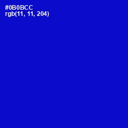 #0B0BCC - Dark Blue Color Image