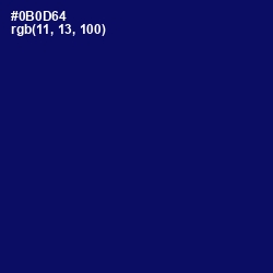 #0B0D64 - Arapawa Color Image