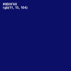 #0B0F68 - Arapawa Color Image