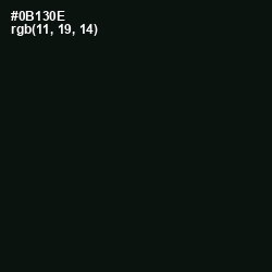 #0B130E - Gordons Green Color Image