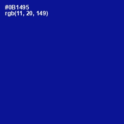 #0B1495 - Ultramarine Color Image