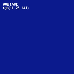 #0B1A8D - Ultramarine Color Image