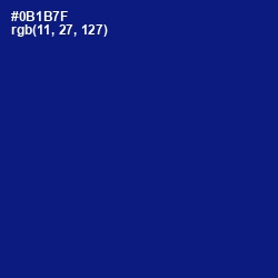 #0B1B7F - Deep Koamaru Color Image