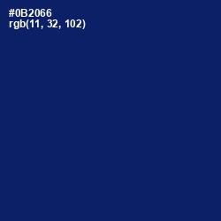 #0B2066 - Deep Sapphire Color Image