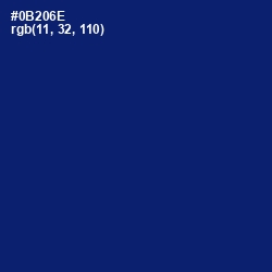 #0B206E - Deep Sapphire Color Image