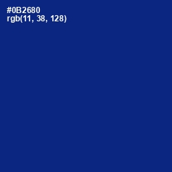 #0B2680 - Resolution Blue Color Image