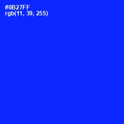 #0B27FF - Blue Color Image