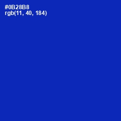 #0B28B8 - International Klein Blue Color Image