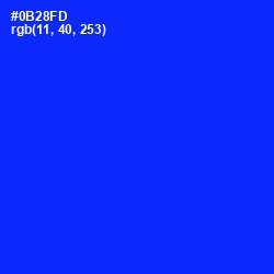 #0B28FD - Blue Color Image