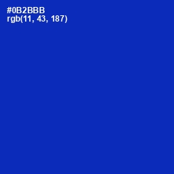 #0B2BBB - Persian Blue Color Image