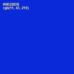 #0B2BDB - Dark Blue Color Image