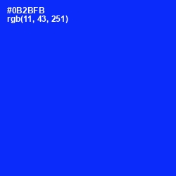 #0B2BFB - Blue Color Image