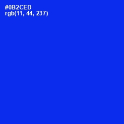 #0B2CED - Blue Color Image