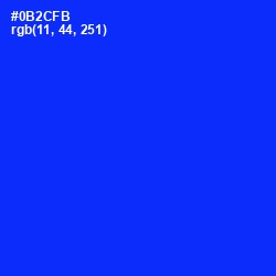 #0B2CFB - Blue Color Image