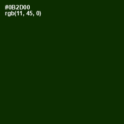 #0B2D00 - Deep Fir Color Image