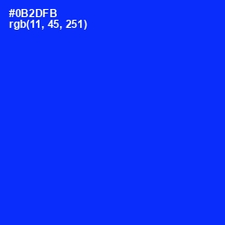 #0B2DFB - Blue Color Image