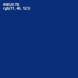 #0B2E7B - Catalina Blue Color Image