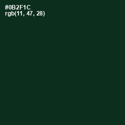 #0B2F1C - Bush Color Image