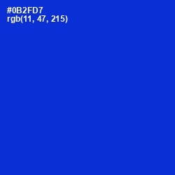 #0B2FD7 - Dark Blue Color Image