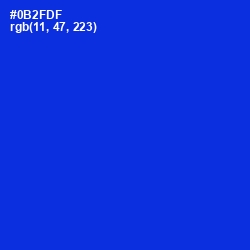 #0B2FDF - Dark Blue Color Image