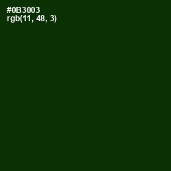 #0B3003 - Deep Fir Color Image