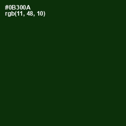 #0B300A - Deep Forest Green Color Image