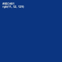 #0B3481 - Resolution Blue Color Image