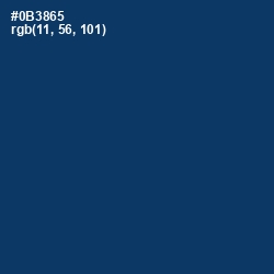 #0B3865 - Astronaut Blue Color Image