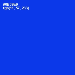 #0B39E9 - Blue Color Image