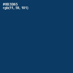 #0B3B65 - Astronaut Blue Color Image